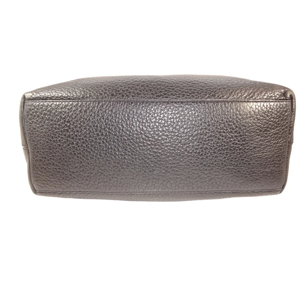 Kate‎ Spade New York Black Pebbled Leather Tassel Satchel Crossbody Bag